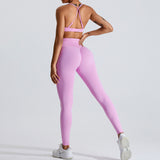 Women Yoga Set Sports Suit Exercise Workout Clothes