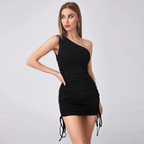 Women Dress Sexy Sleeveless Hip Skirt with Knitted Dress