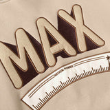 Unisex Winter Cotton Coat Nanxia Qiaozhuang 2023 Winter New Solid Color Chest Letter Embroidered Hoodie Vintage Fleece-Lined Top