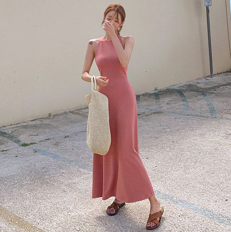 Women Dresses Sleeveless Vest Dress Long Dress