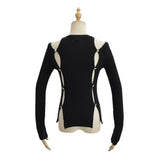 Women Sweater Knitwear Sexy Backless Solid Color Sweater Women's Autumn and Winter Tight Bottoming Shirt Sweater