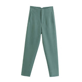 Women Sweatpants Summer Straight Harlan Casual Suit Pants
