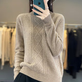 Women Knitted Pullover Turtleneck Sweater Women's Autumn and Winter Sweater Long Sleeve Sweater Loose Casual