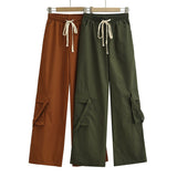 Women Sweatpants Loose Straight Casual Wide Leg Sports Trousers