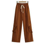 Women Sweatpants Loose Straight Casual Wide Leg Sports Trousers