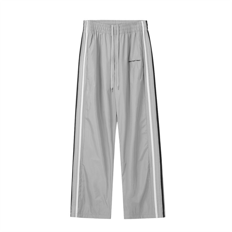 Men Sweatpants Side Stripes Casual Sports Trousers