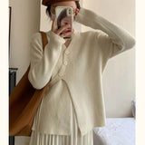 Women Knitted Cardigan Autumn Winter Sweater