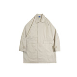 Unisex Jacket Retro Workwear Mid-Length Loose Fall Winter Coat