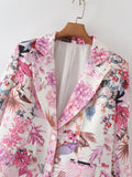 Women Suits Autumn Printed Suit Coat Suit