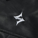 Women Jacket Locomotive Style PU Leather Coat Women's Casual Loose Button Coat