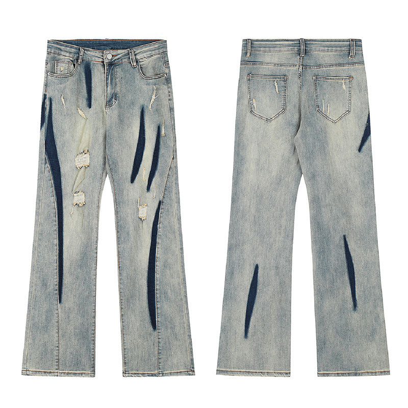 Men Jeans Straight Jeans Loose Casual Trousers
