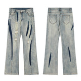 Men Jeans Straight Jeans Loose Casual Trousers