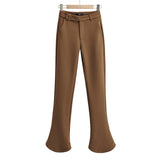 Women Sweatpants Bell-Bottom Pants Straight-Leg Trousers