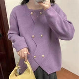 Women Knitwear Autumn and Winter Sweater Loose Knitted Cardigan