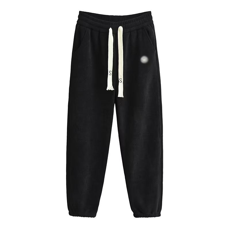Women Sweatpants Autumn and Winter Wide-Leg Pants Straight Casual Pants
