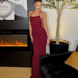 Women Dresses Sexy Cutout Backless Slim Fit Dress