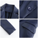 Red Leather Jacket Long-Sleeved Coat Women's Single Button Casual Solid Color Leather Coat