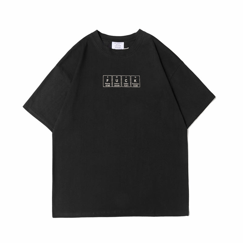Vetements T Shirts 2022ss VTM Embroidered Washing Label Letter Printed Loose Short Sleeve T-shirt