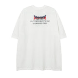Men T Shirt Summer Letter Necklace Short Sleeve T-shirt