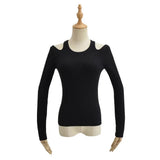 Women Sweater Knitwear Sexy Backless Solid Color Sweater Women's Autumn and Winter Tight Bottoming Shirt Sweater