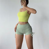 Women Yoga Sports Shorts Sports Pleated Shorts Women's Summer Fitness Pants