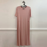 Women Dresses Short Sleeve round Neck Slim Fit Long Dress Loose Dress