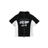 Unisex Jacket Retro Biker's Style Short Stand Collar Coat