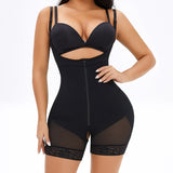 Sling One-Piece Belly Contracting Hip Raise Skinny plus Size Breasted Zipper Corset