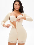 Long Sleeve Adjustable Sling Breasted Zipper Waist Slimming and Belly Contracting Hip Tight Body Shaping Body Shaper