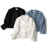 Women Jacket round Neck Loose Breasted Coat