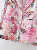 Women Suits Autumn Printed Suit Coat Suit