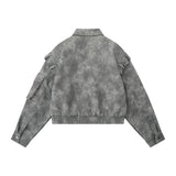 Women Jacket Pu Leather Coat Loose Zip Pocket Motorcycle Jacket