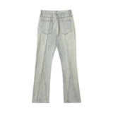 Men Jeans Vintage Straight Jeans Casual Flared Pants