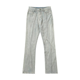 Men Jeans Vintage Straight Jeans Casual Flared Pants