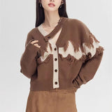 Women Knitwear Autumn and Winter Tassel Loose Knitted Cardigan