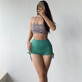 Women Yoga Sports Shorts Sports Pleated Shorts Women's Summer Fitness Pants