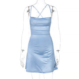 Women Dresses Autumn and Winter Backless Sling Dress