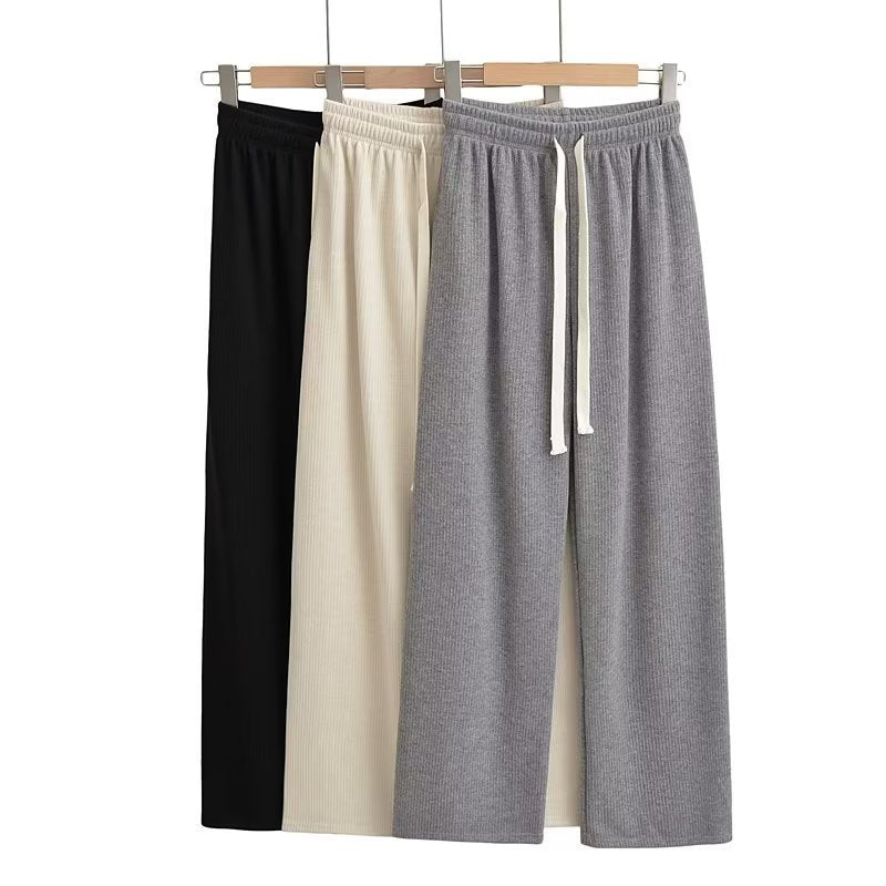 Women Sweatpants Wide-Leg Pants Autumn Casual Straight Pants