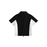 Unisex Jacket Retro Biker's Style Short Stand Collar Coat