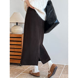 Women Skirt Autumn and Winter Hip Skirt Split Skirt