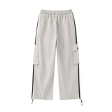 Men Sweatpants Casual Pants Men's Mechanical Style Drawstring Ankle-Tied Sports Trousers