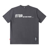 Men T Shirt Hip Hop Smiley Printed Casual Short Sleeve T-shirt