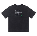 Vetements T Shirts Vtm Werther Cute Washed Loose Short Sleeve Men and Women