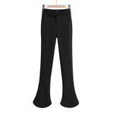 Women Sweatpants Bell-Bottom Pants Straight-Leg Trousers