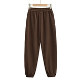 Women Sweatpants Fall/Winter Loose Tappered Velvet Sweatpants Casual Pants