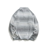 Unisex Sweater Winter Lapel Gradient Sweater