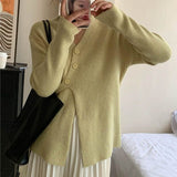 Women Knitted Cardigan Autumn Winter Sweater