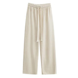 Women Sweatpants Wide-Leg Pants Autumn Casual Straight Pants