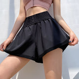 Women Yoga Sports Shorts Loose Running Yoga Culottes