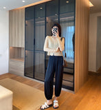Women Sweatpants Summer Thin Breathable Casual Wide-Leg Pants Trousers